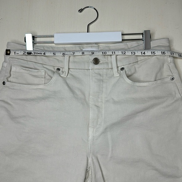 GOOD AMERICAN Good Classic High Rise Slim Straight in Bone001 Size 31 - Picture 11 of 13